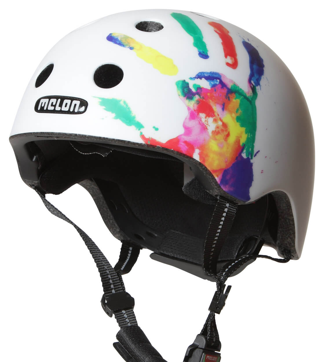 Melon Helmet Handprint