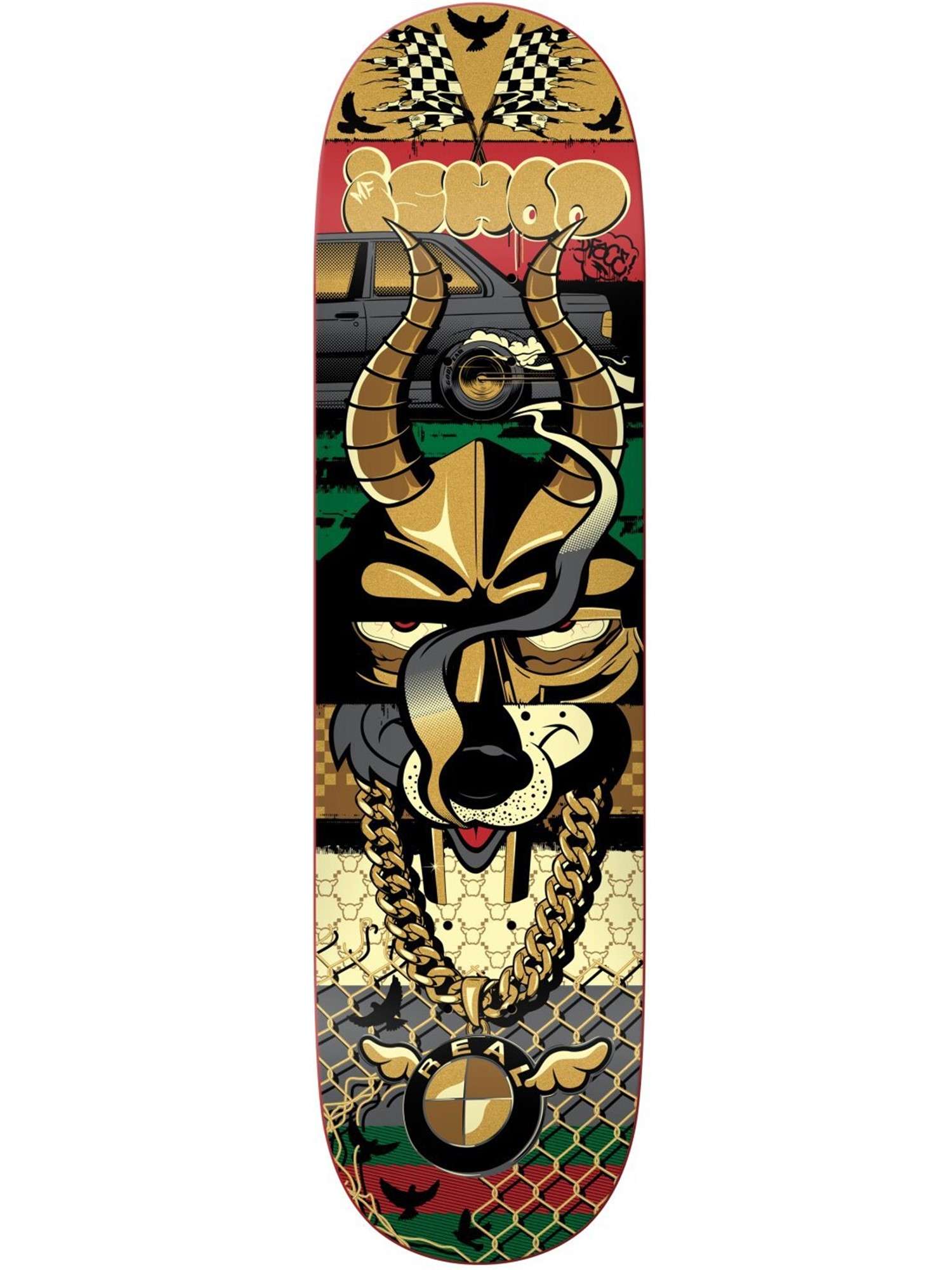 Real Skateboard Deck D Face Ishod