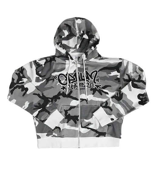 Op1um Hoodie ZipZup Camo