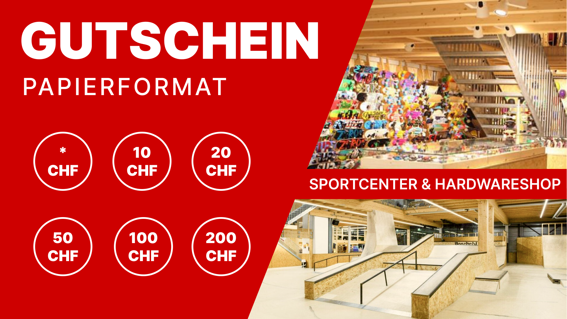 Geschenkgutschein (Papier-Format)