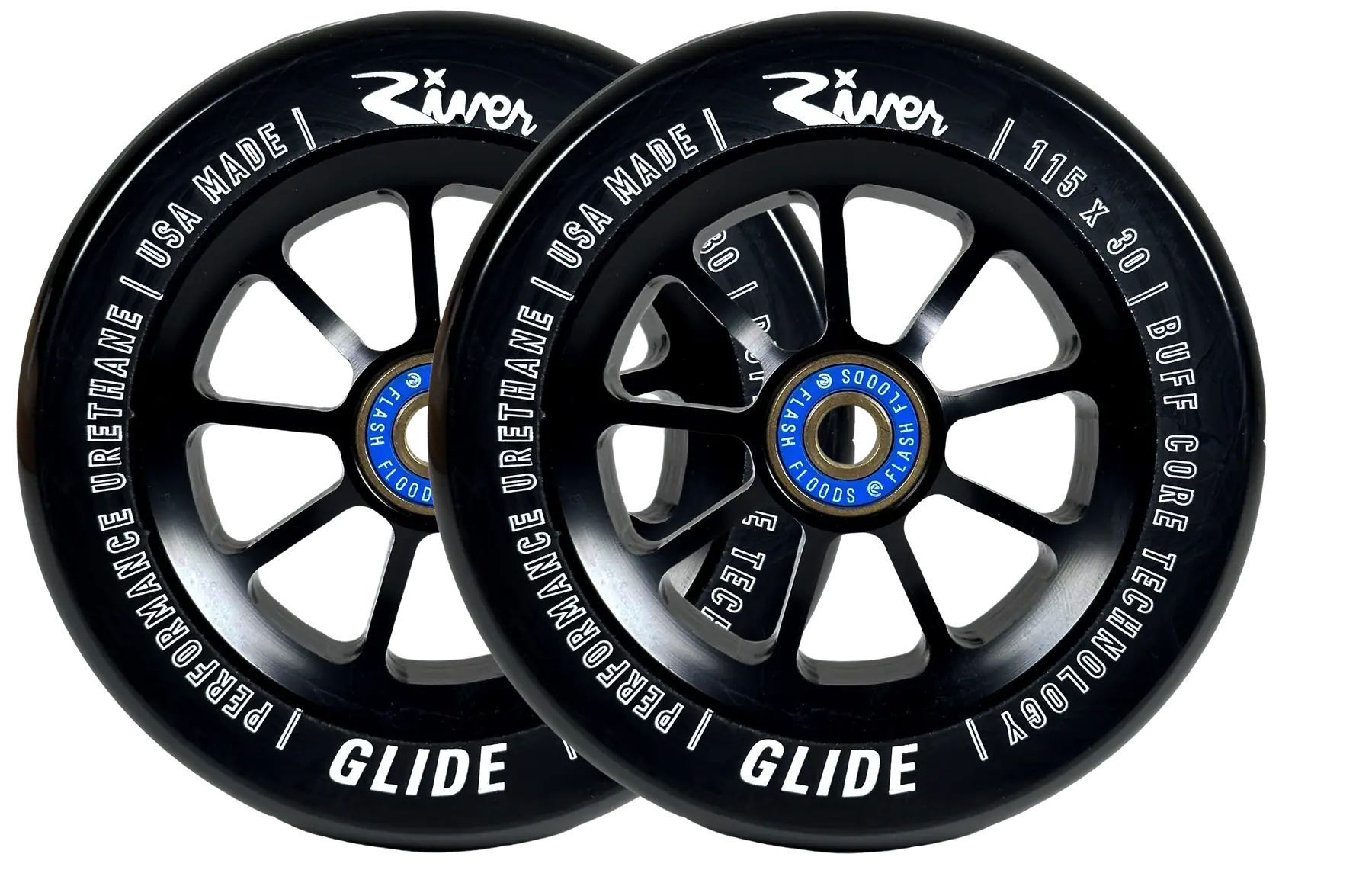 River Wheel Glide Shadow 115mm 2-Wheels-Set