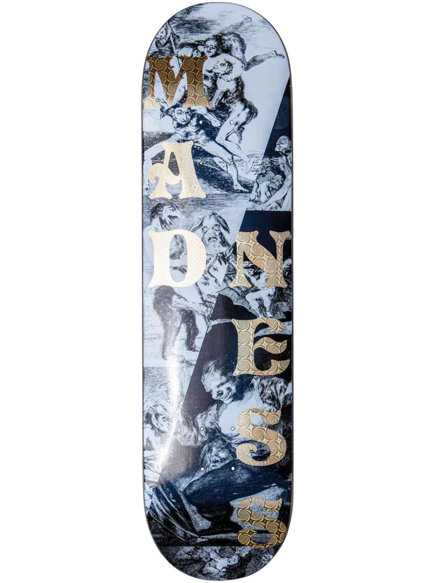 Madness Skateboard Deck Holographic Swirl